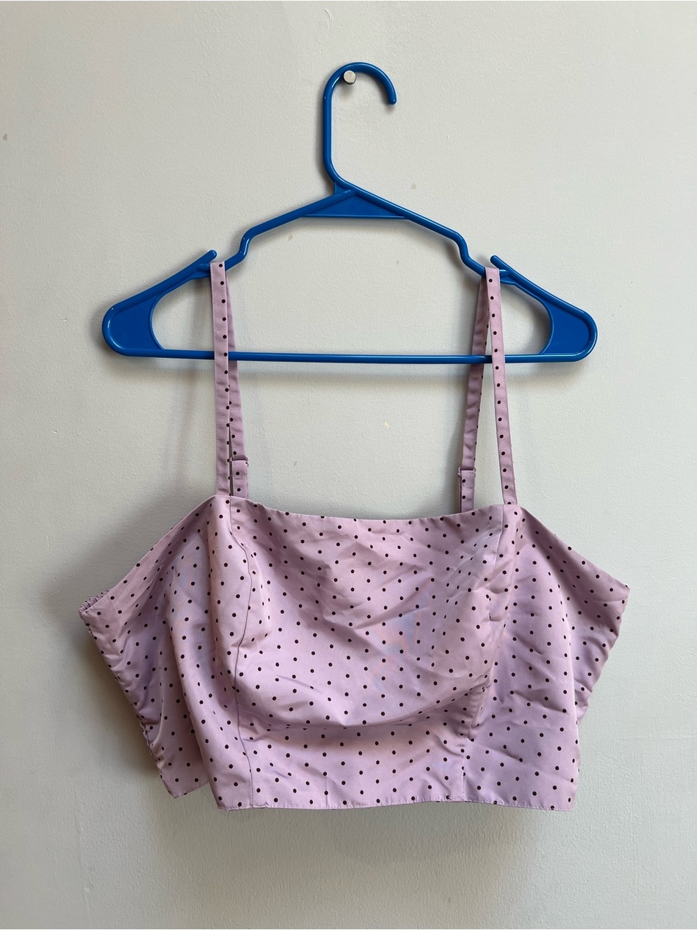 Old Navy Women's Lilac Polka Dot Crop Cami Top